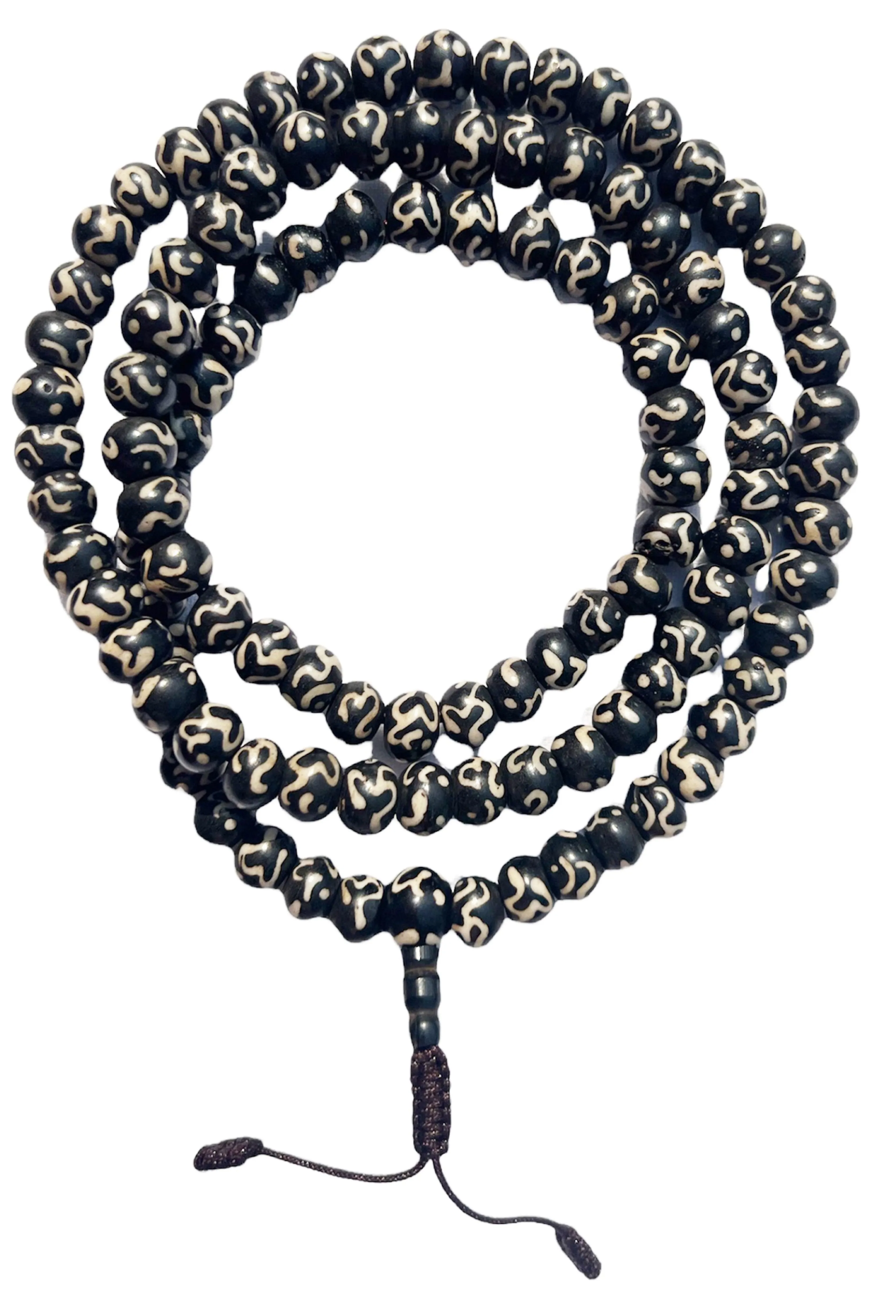 10 mm OM 108 beads Prayer Meditation Mala Necklace