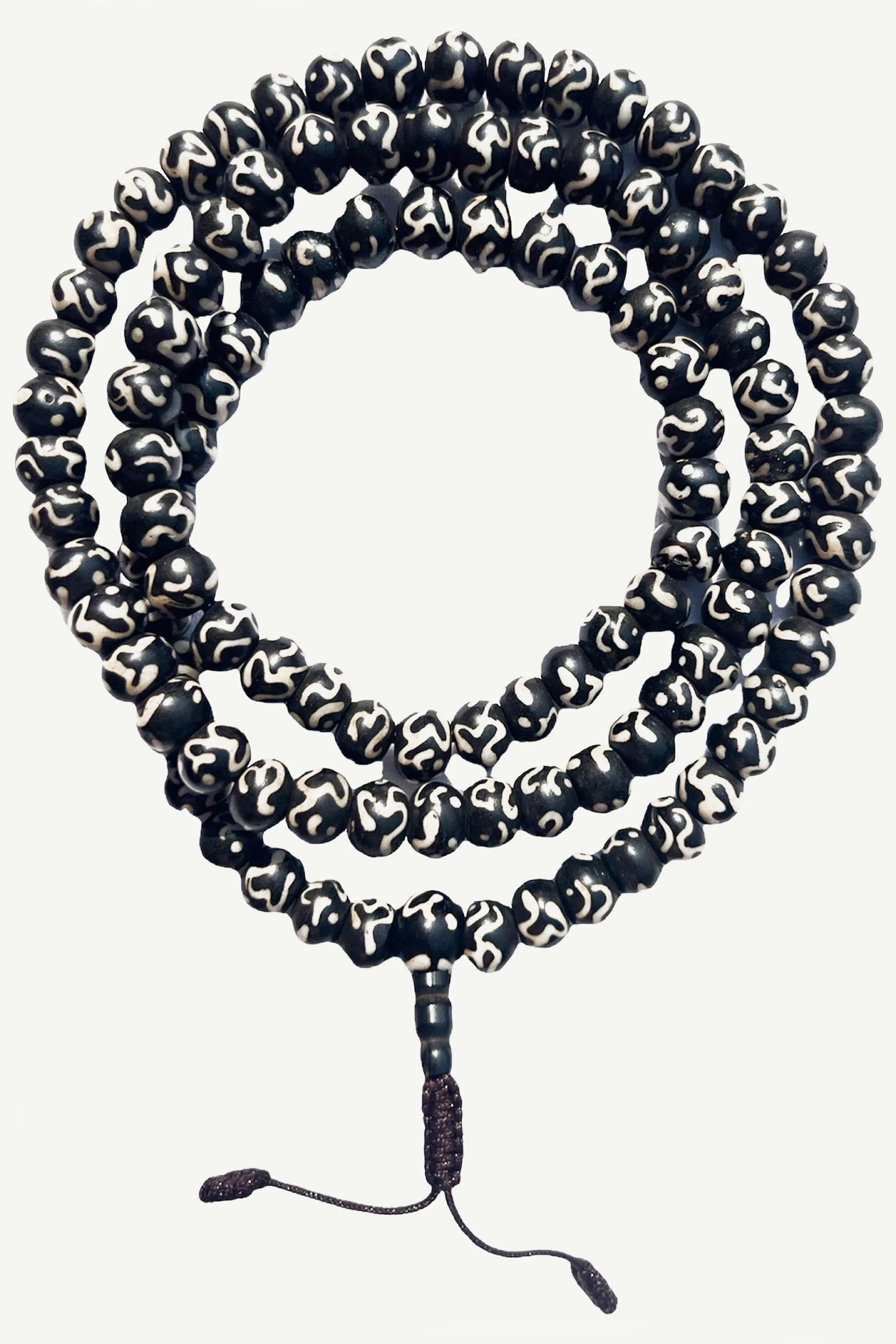 10 mm OM 108 beads Prayer Meditation Mala Necklace