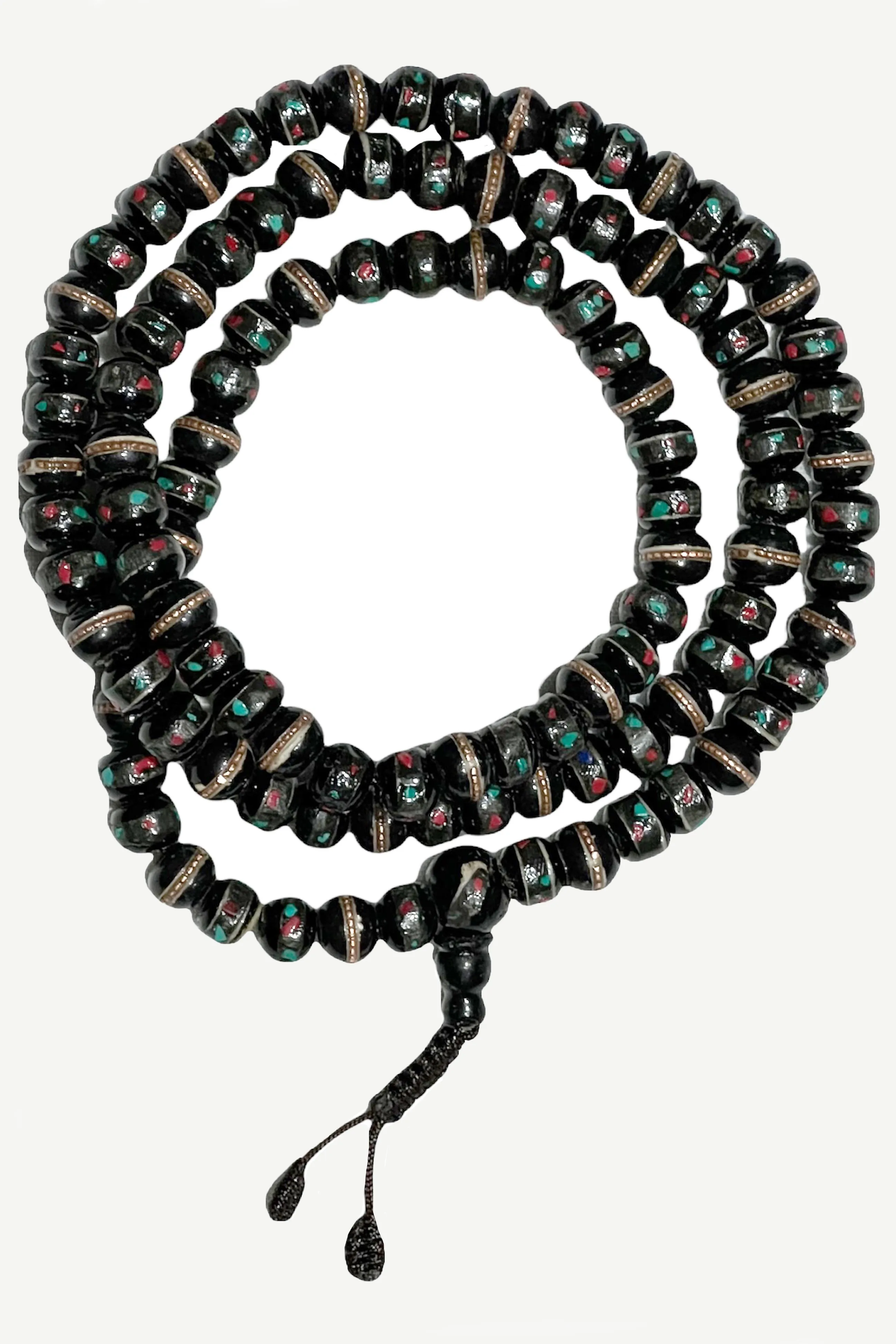 10 mm Yak Bone 108 beads Prayer Healing Meditation Mala Necklace