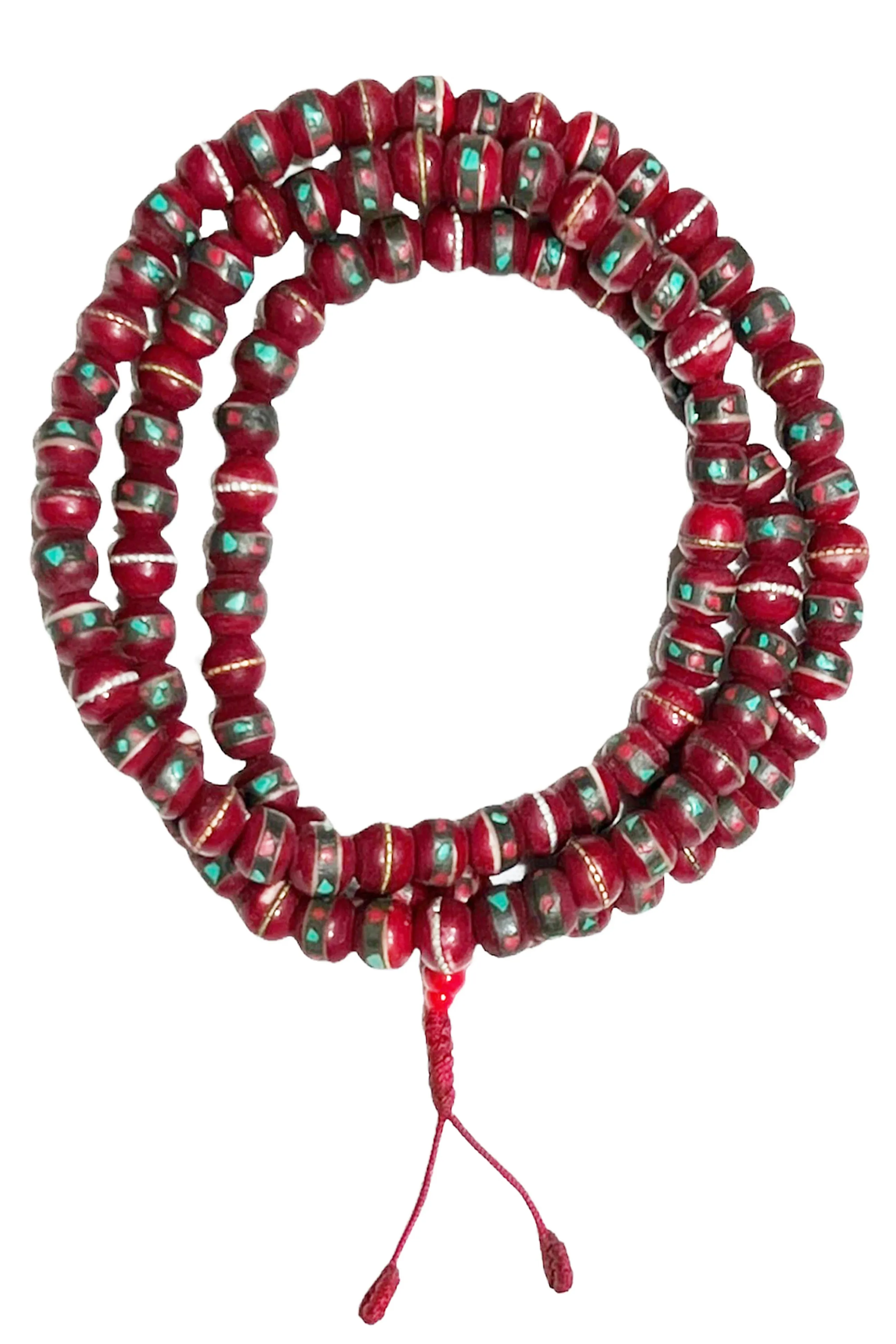 10 mm Yak Bone 108 beads Prayer Healing Meditation Mala Necklace