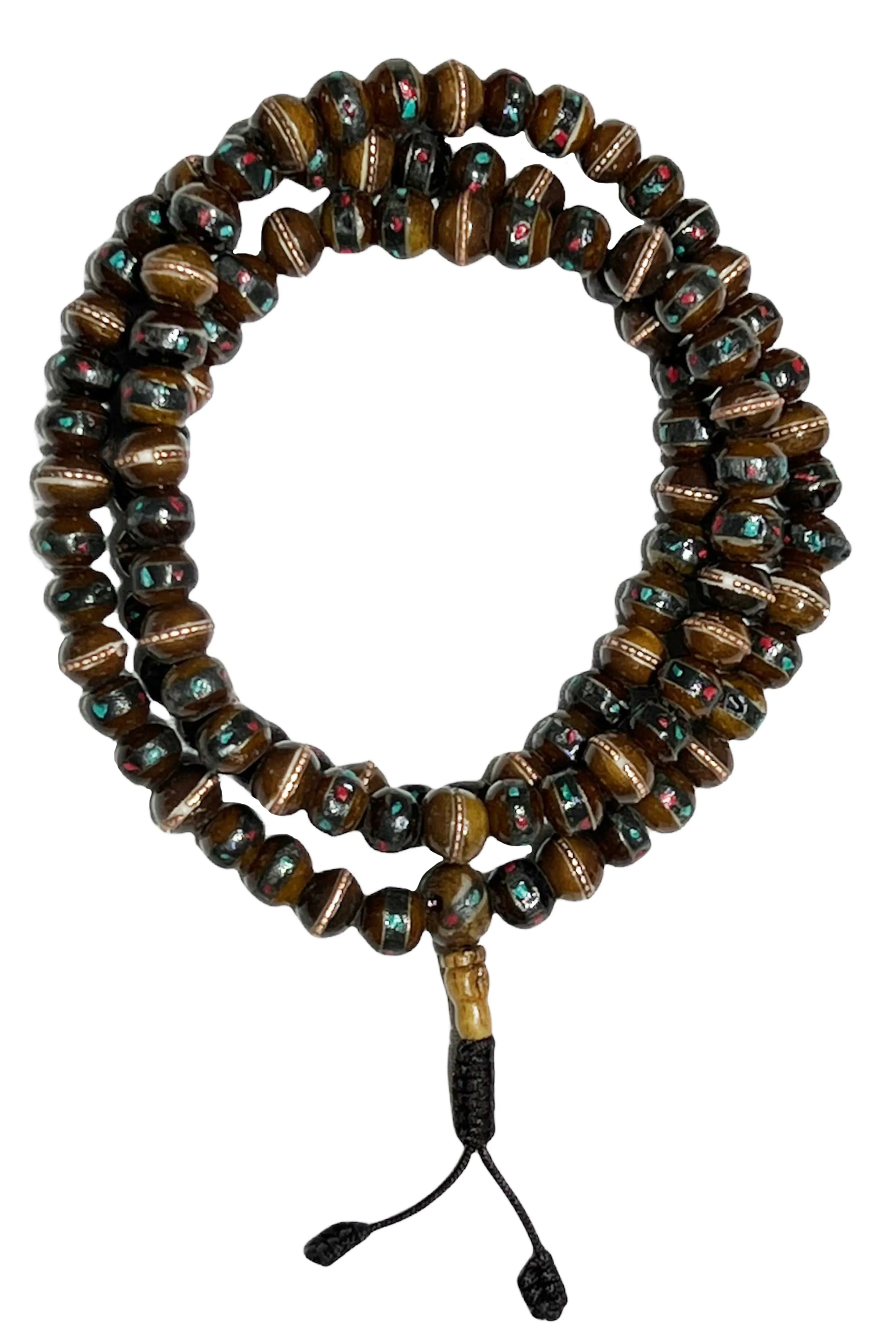 10 mm Yak Bone 108 beads Prayer Healing Meditation Mala Necklace