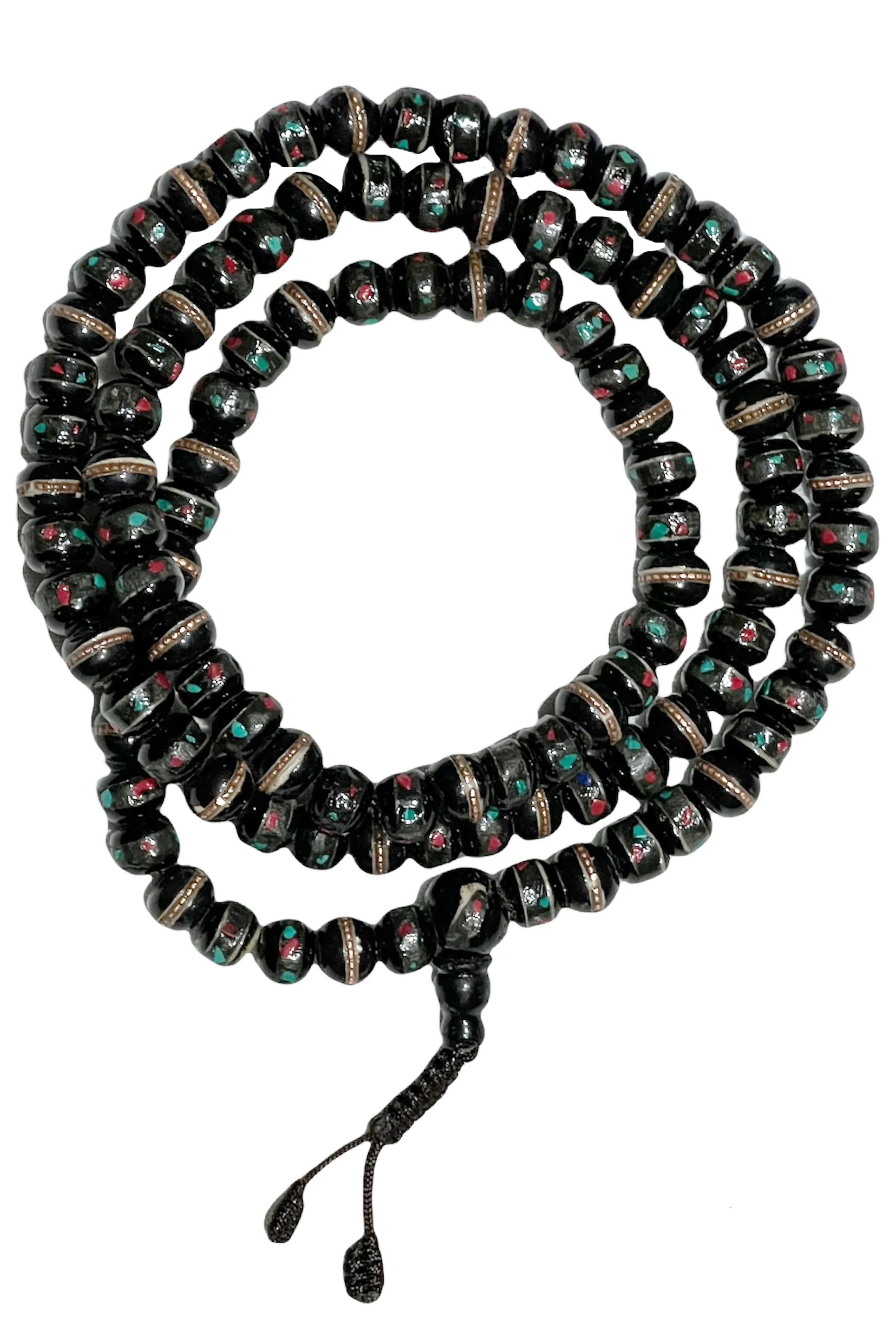 10 mm Yak Bone 108 beads Prayer Healing Meditation Mala Necklace
