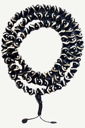 10 mm Ying Yang 108 beads Prayer Meditation Mala Necklace