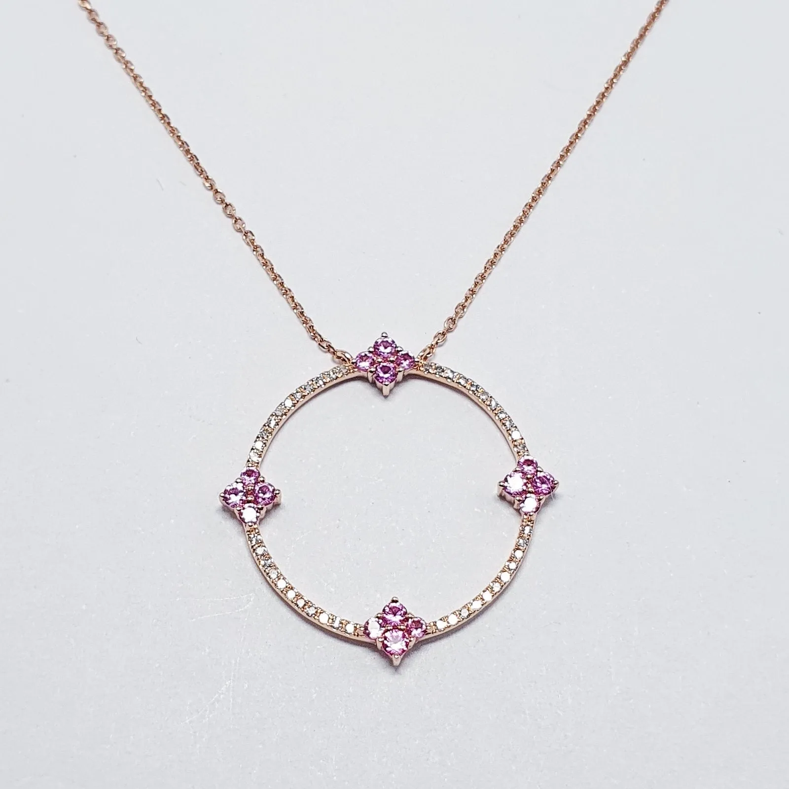 .51ctw Diamond Round Necklace 14K Gold