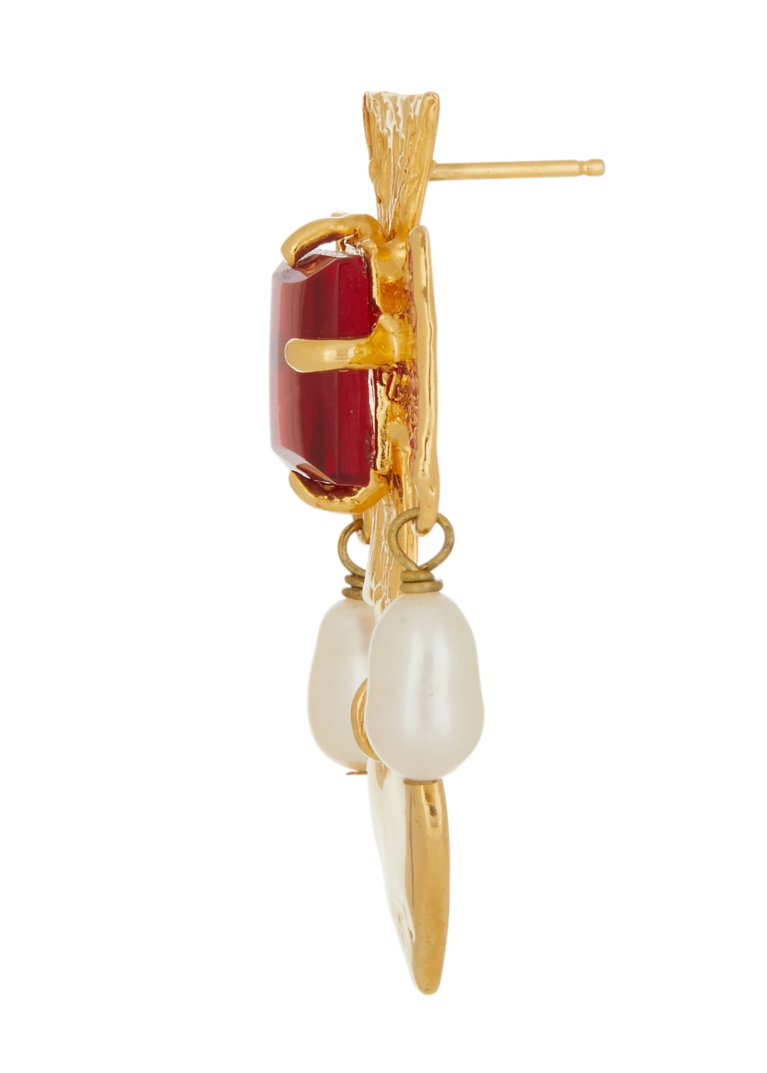 Cardinal Earrings - Red