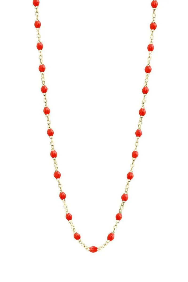 Classic Gigi Necklace - 16.5in - Coral