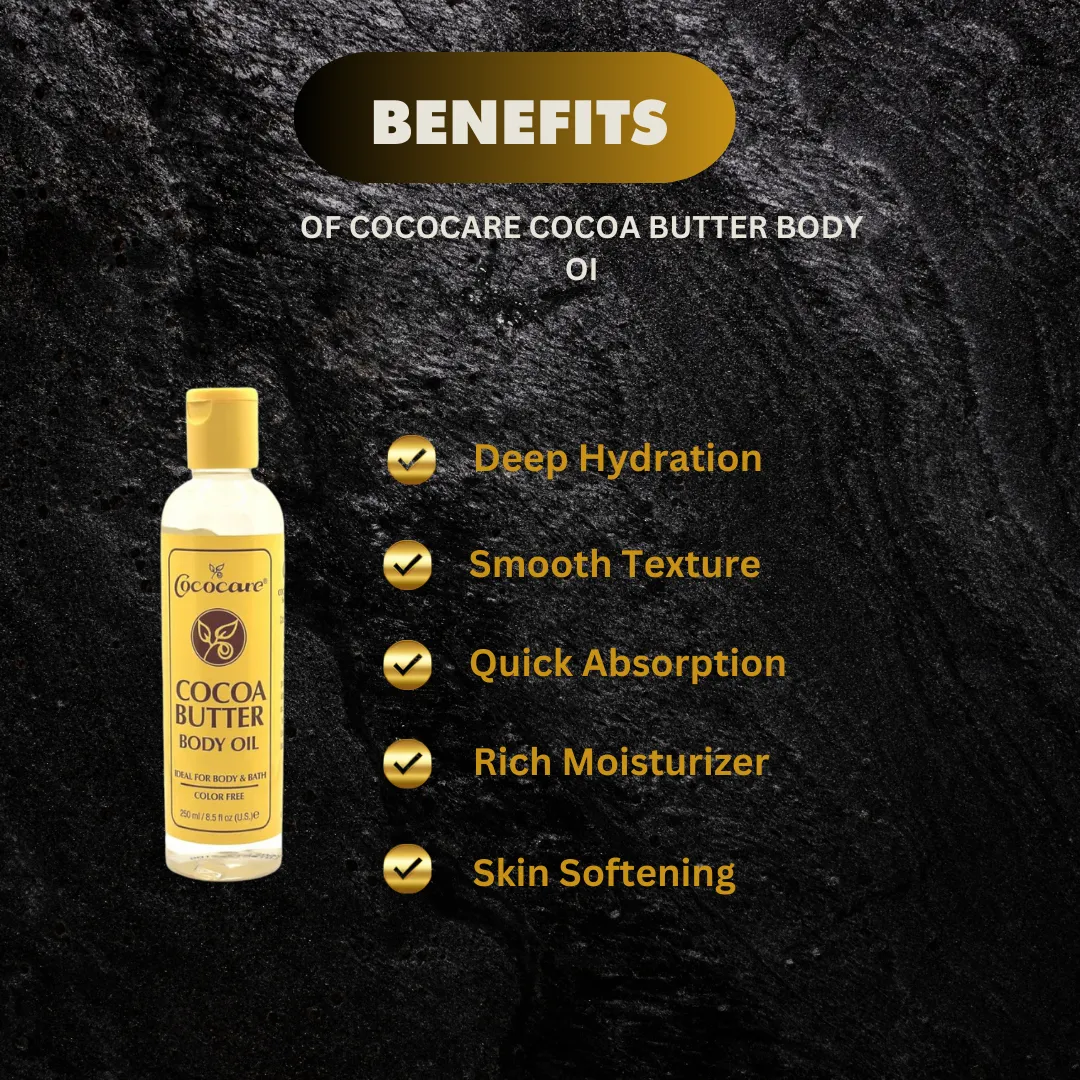 Cococare Cocoa Butter Body Oil 8.5 oz