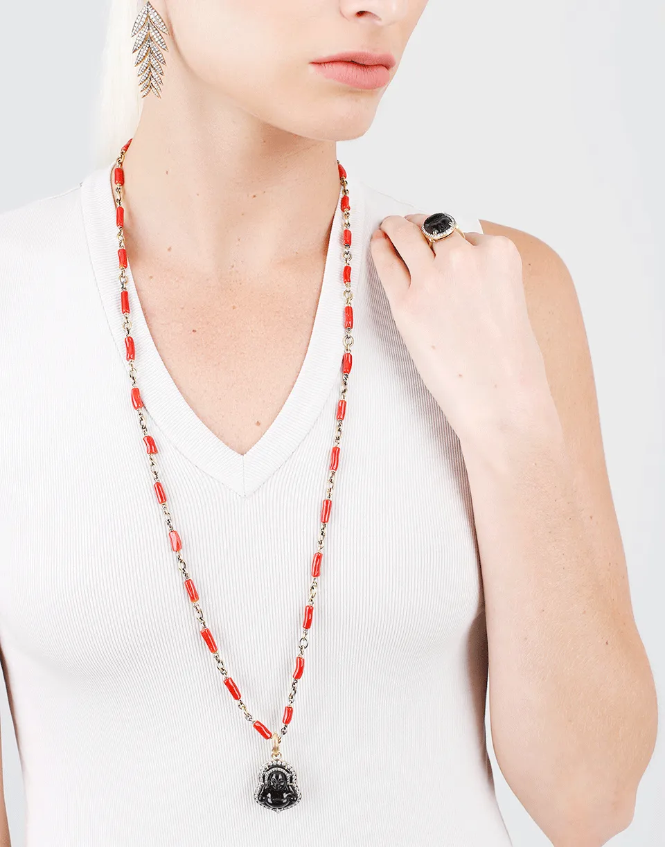 Coral Bead Necklace