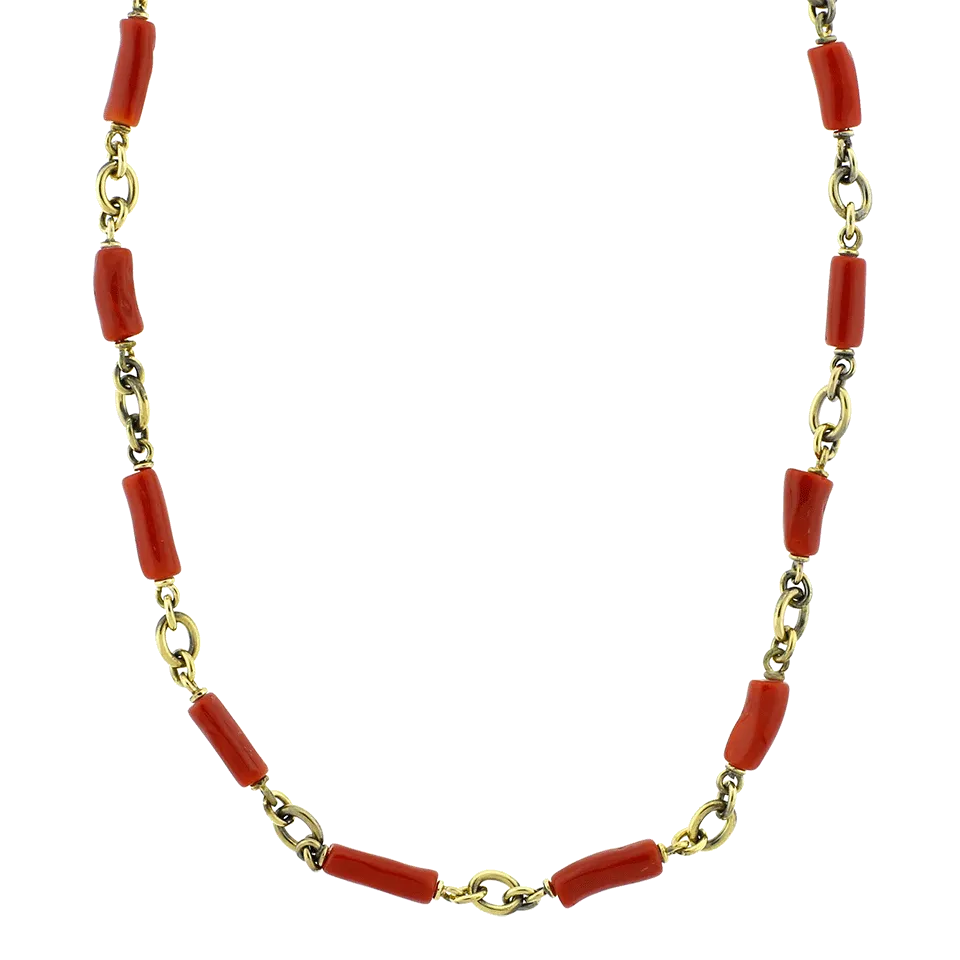 Coral Bead Necklace