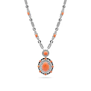 Coral Elegance Pendant Necklace