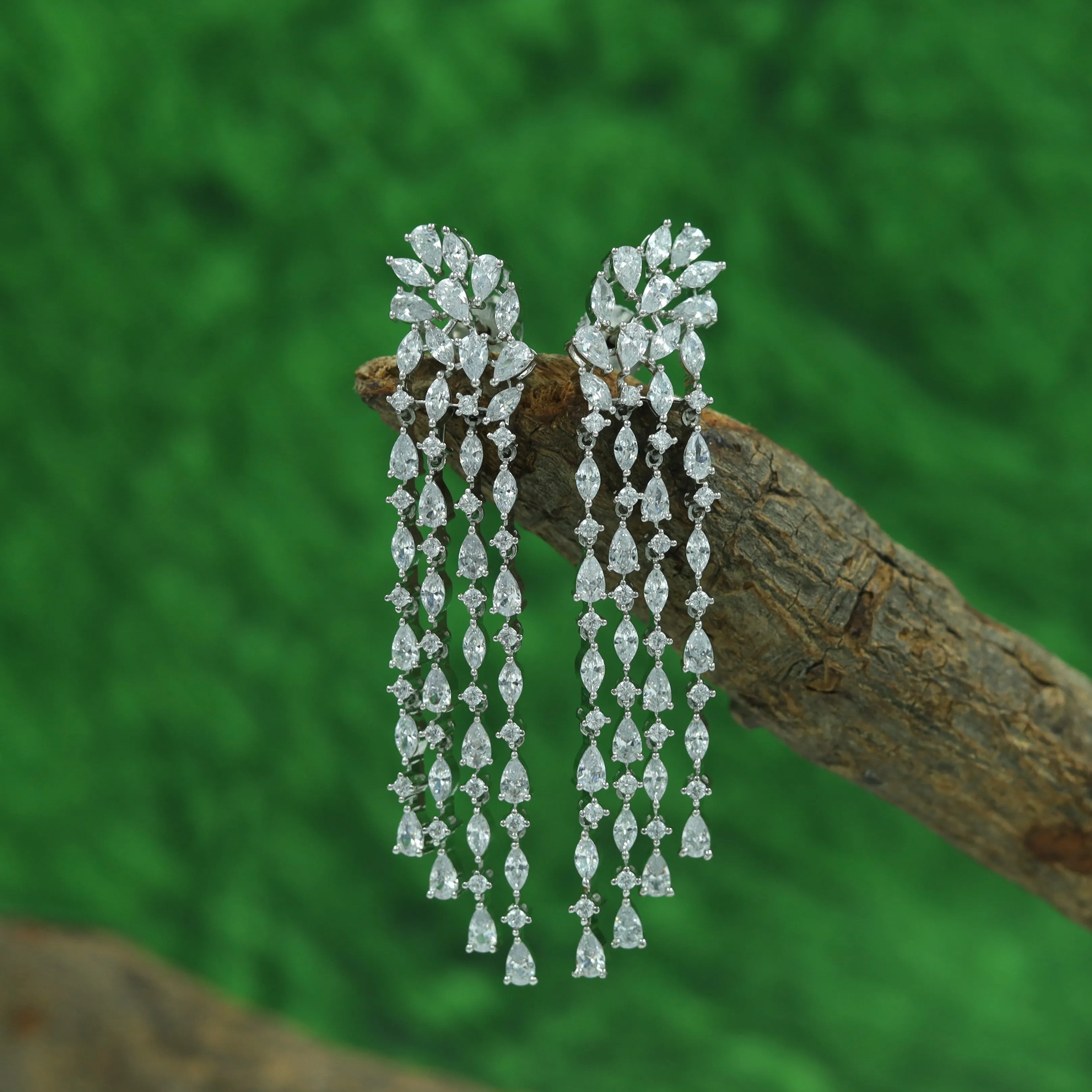 Danglers Zircon/AD Earring 16296-69