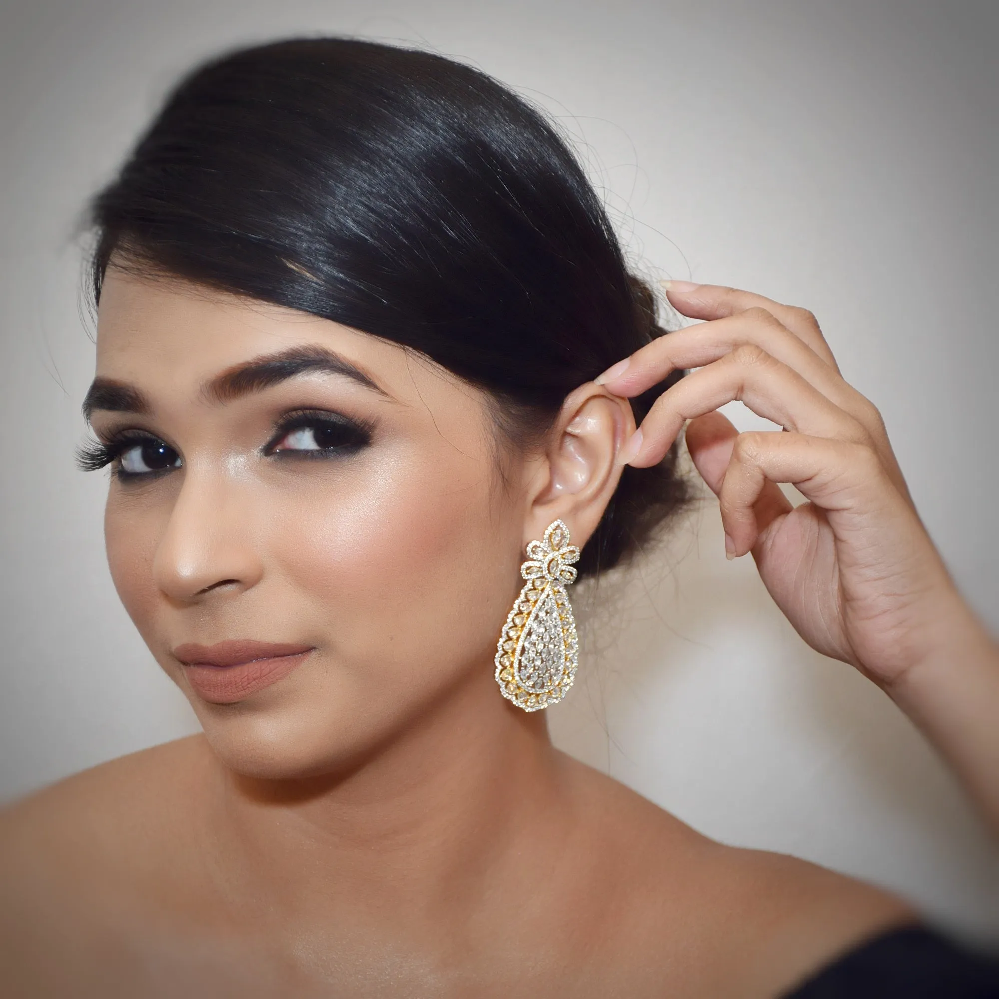 Danglers Zircon/AD Earring 8832-100
