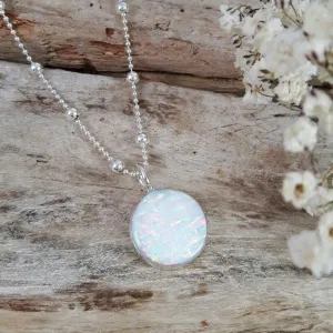 Flinder White Dotty Small Pendant