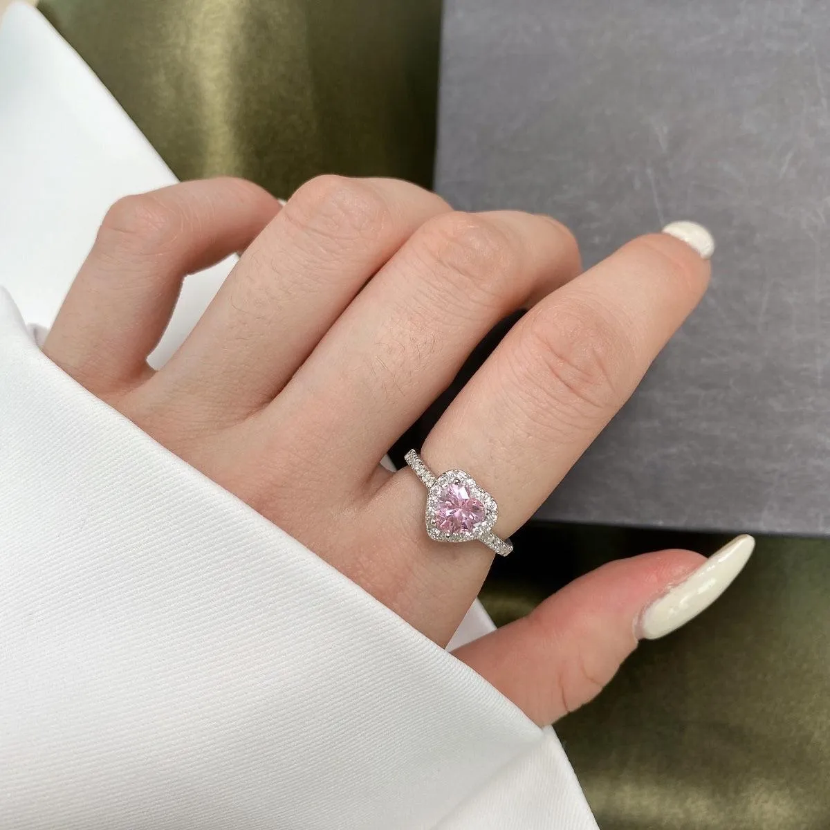 Heart Halo Ring