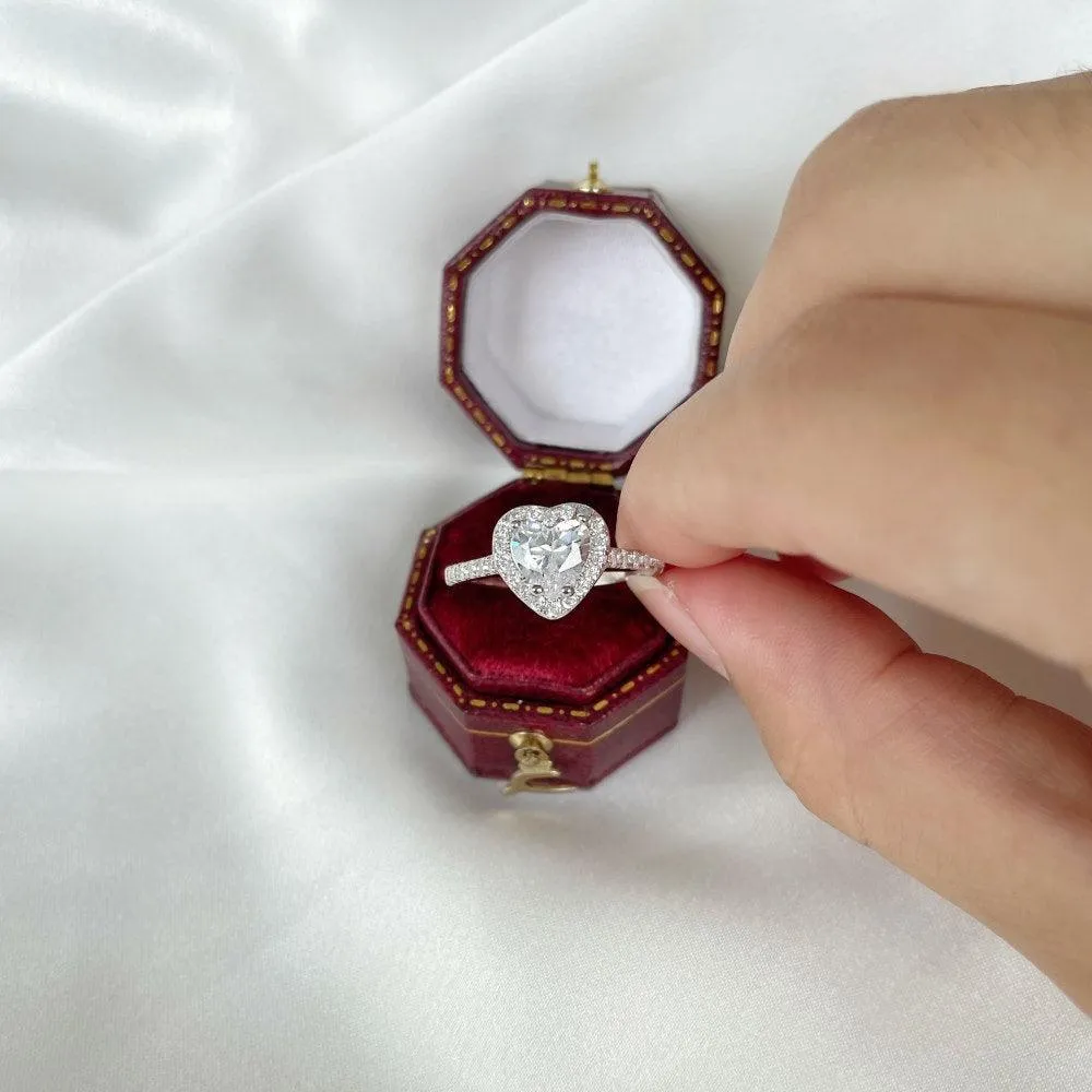 Heart Halo Ring
