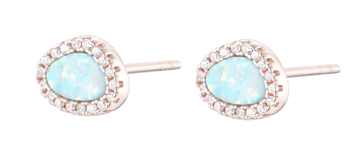 KIANA OPAL ROSE GOLD EARRINGS