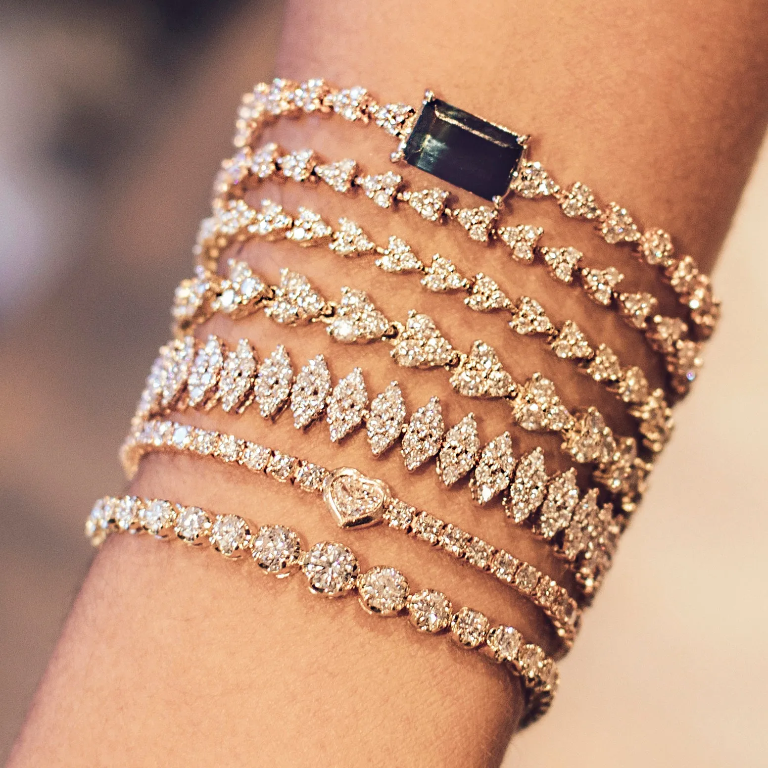 LARGE DIAMOND LIZ BRACELET