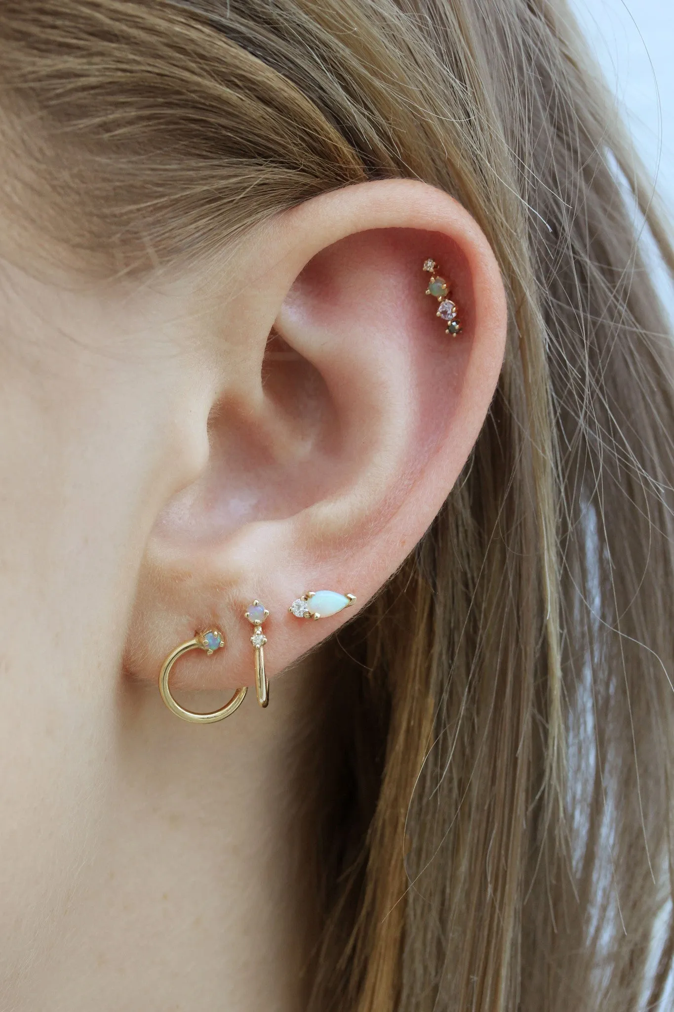 LEAH OPAL STUDS