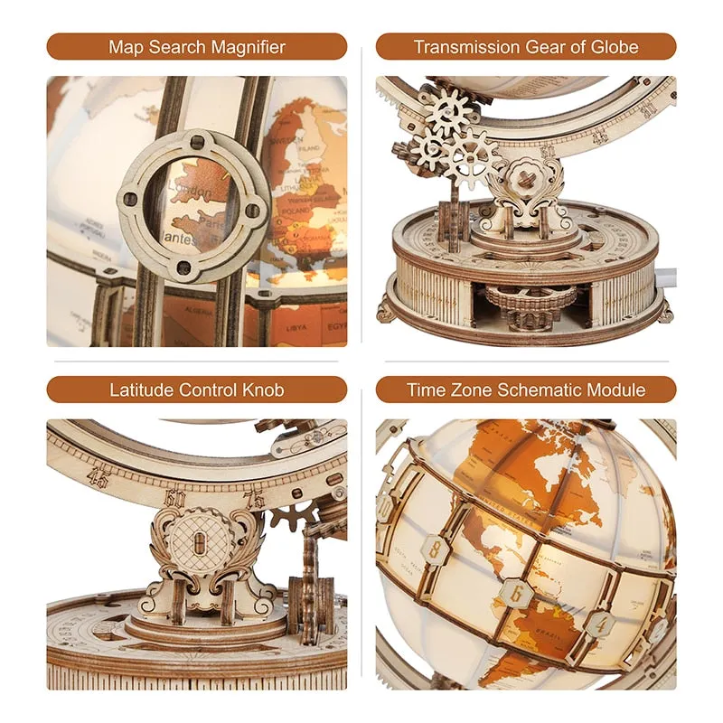 Luminous 3d Puzzle Globe