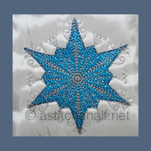 Luminous Snow Crystals Tote Bag