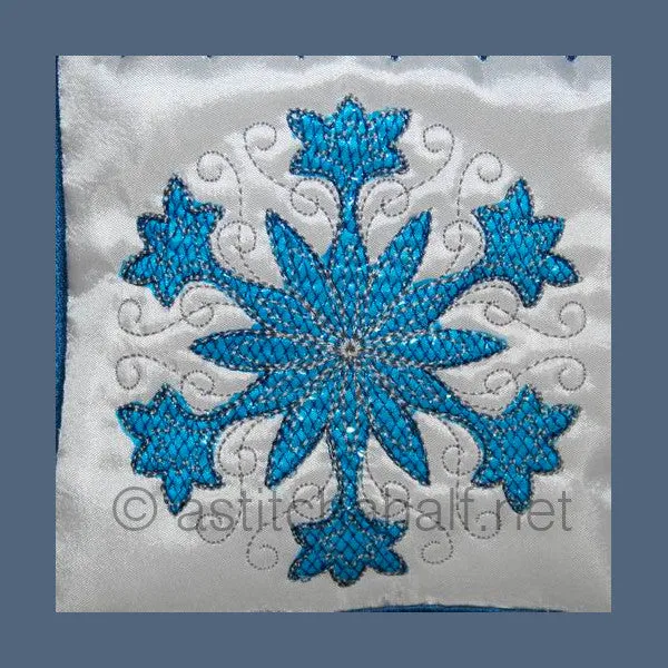 Luminous Snow Crystals Tote Bag