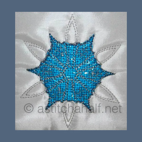 Luminous Snow Crystals Tote Bag