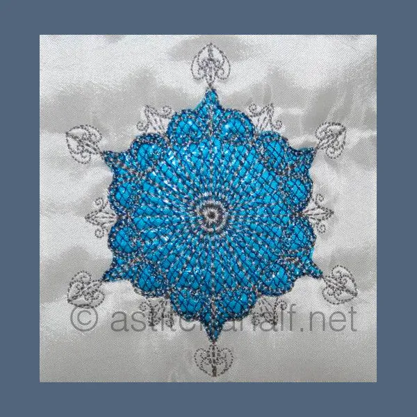 Luminous Snow Crystals Tote Bag