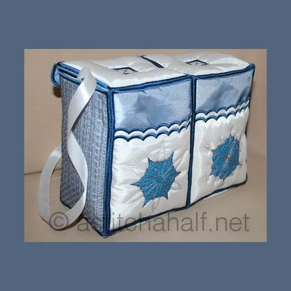Luminous Snow Crystals Tote Bag