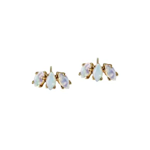MARQUISE FAN OPAL STUD