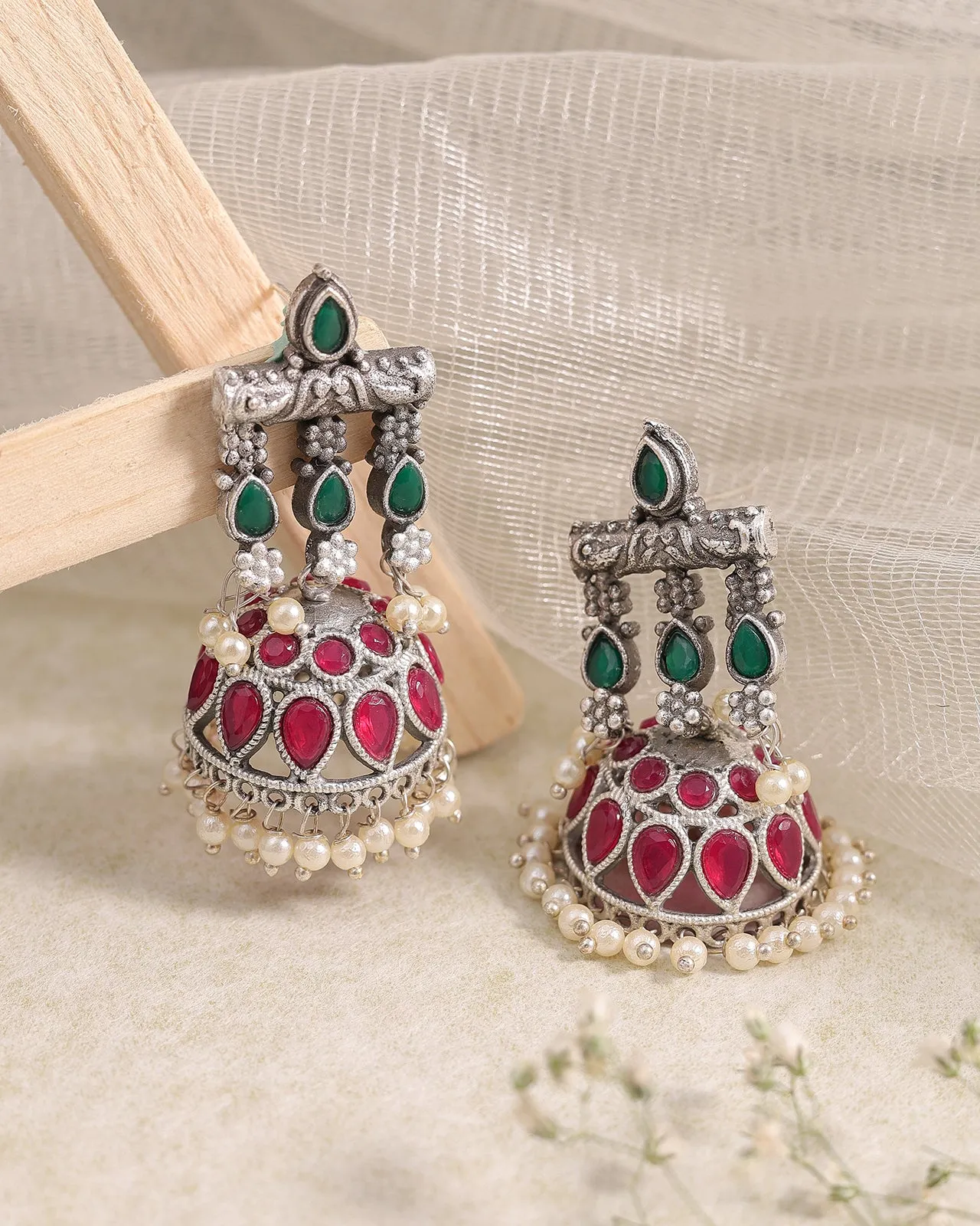 Meera Jhumki Earrings - wxo