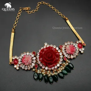 MOUNA ROSE CORAL CHOKER