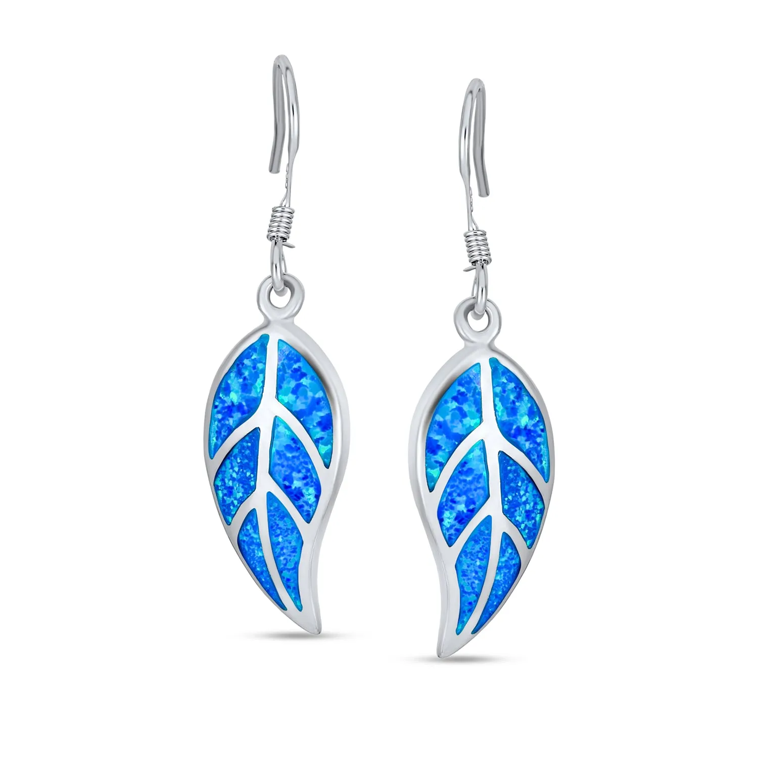 Native American Inspired Dangle Gemstone Earrings with Opal Inlay