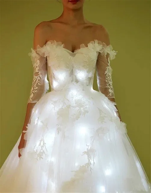 New Design Led Luminous Wedding Dress
