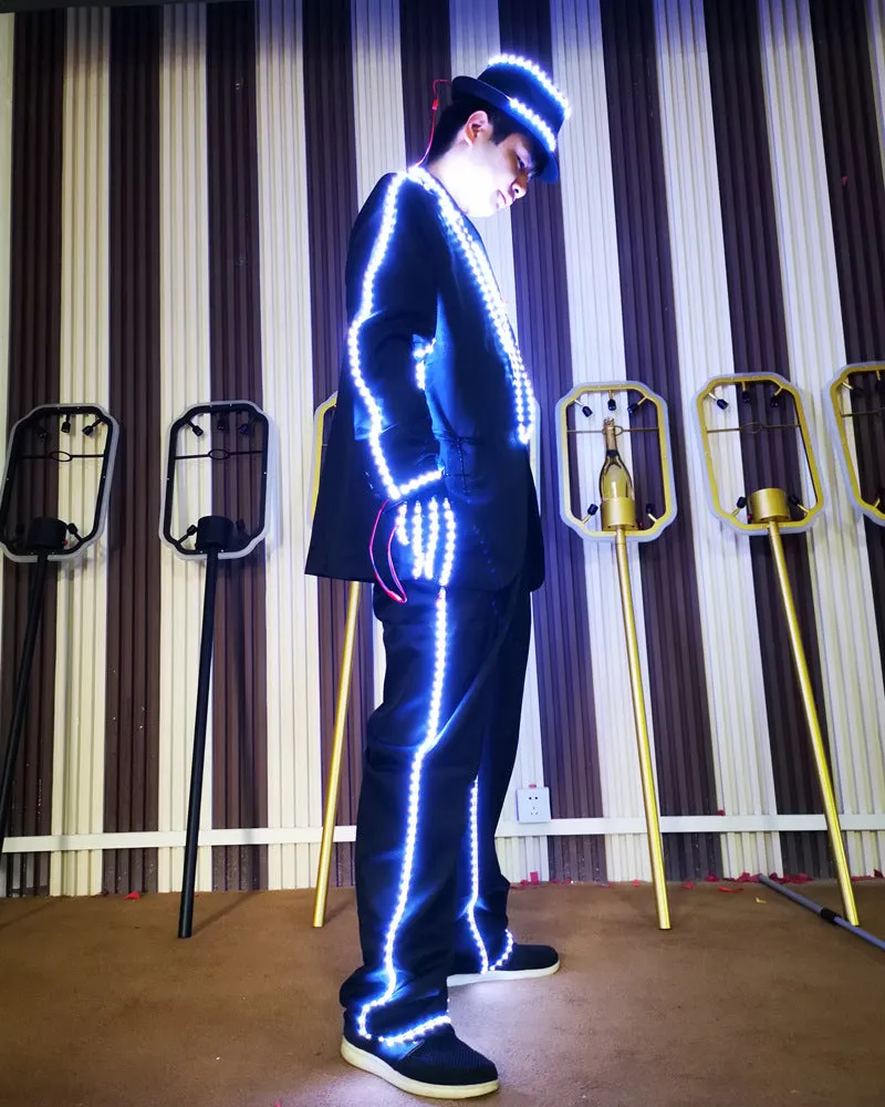 Rainbow LED Digital Remote Control Glowing Costume