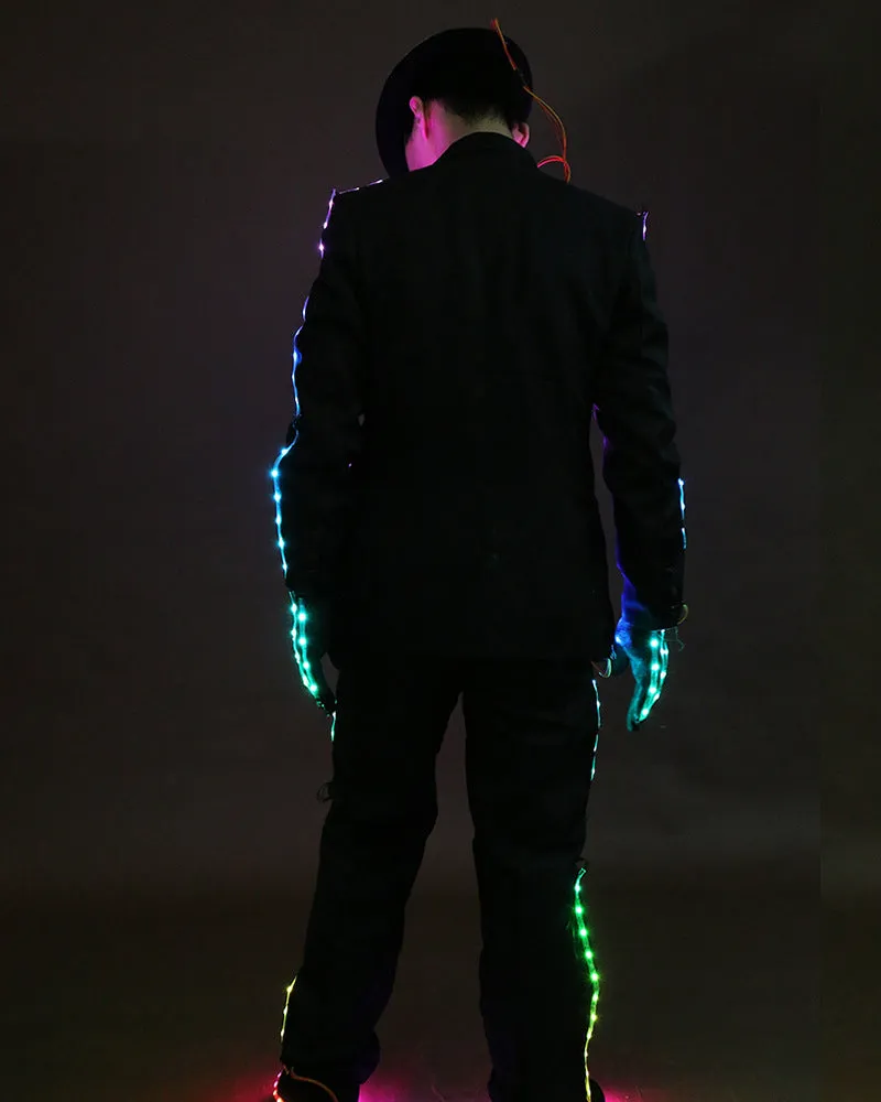 Rainbow LED Digital Remote Control Glowing Costume