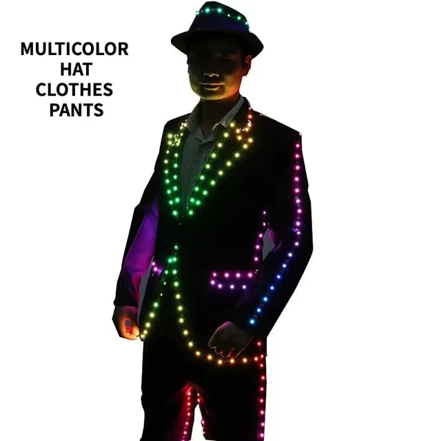 Rainbow LED Digital Remote Control Glowing Costume
