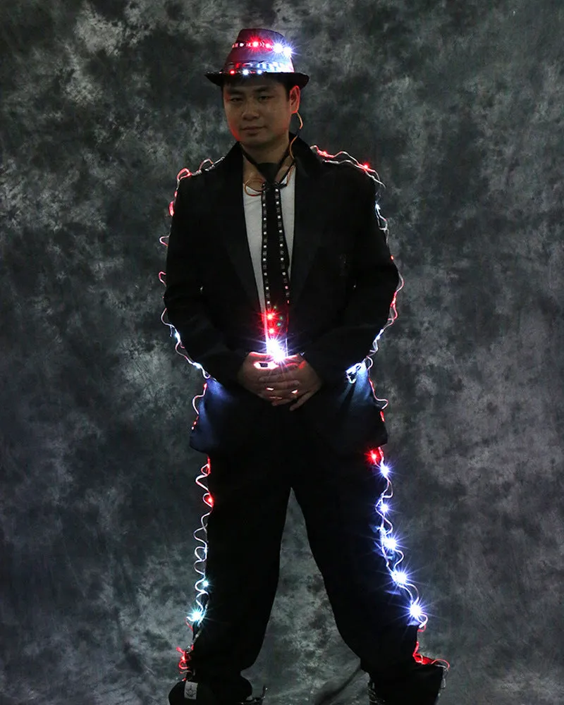 Rainbow LED Digital Remote Control Glowing Costume