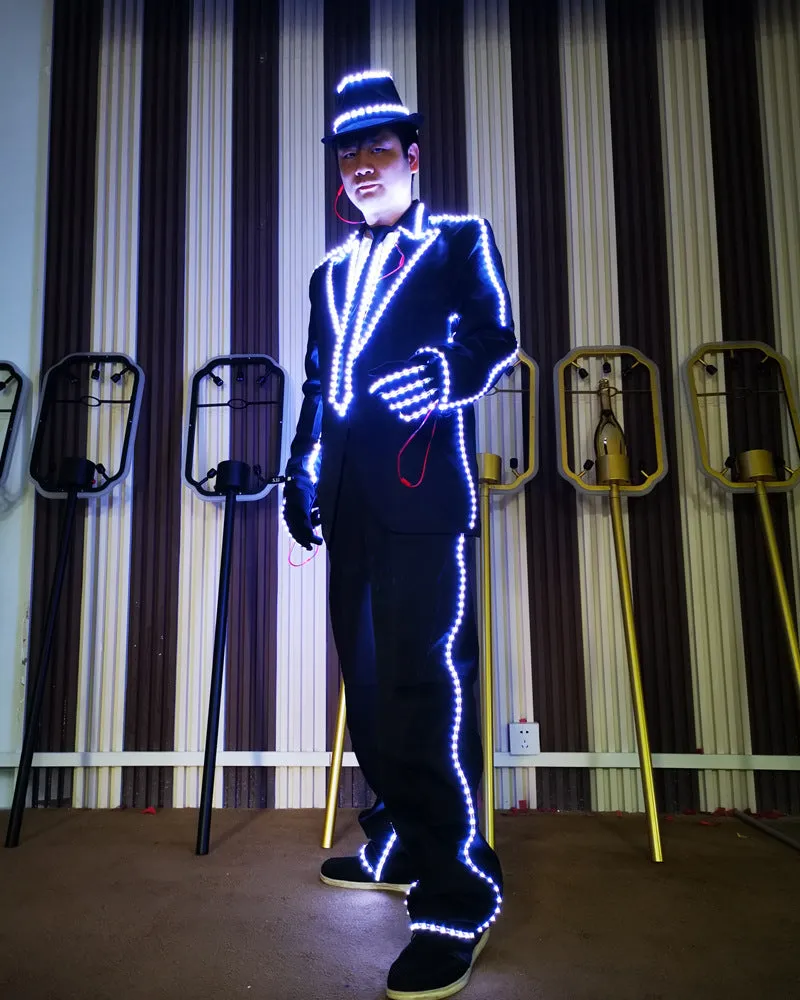 Rainbow LED Digital Remote Control Glowing Costume