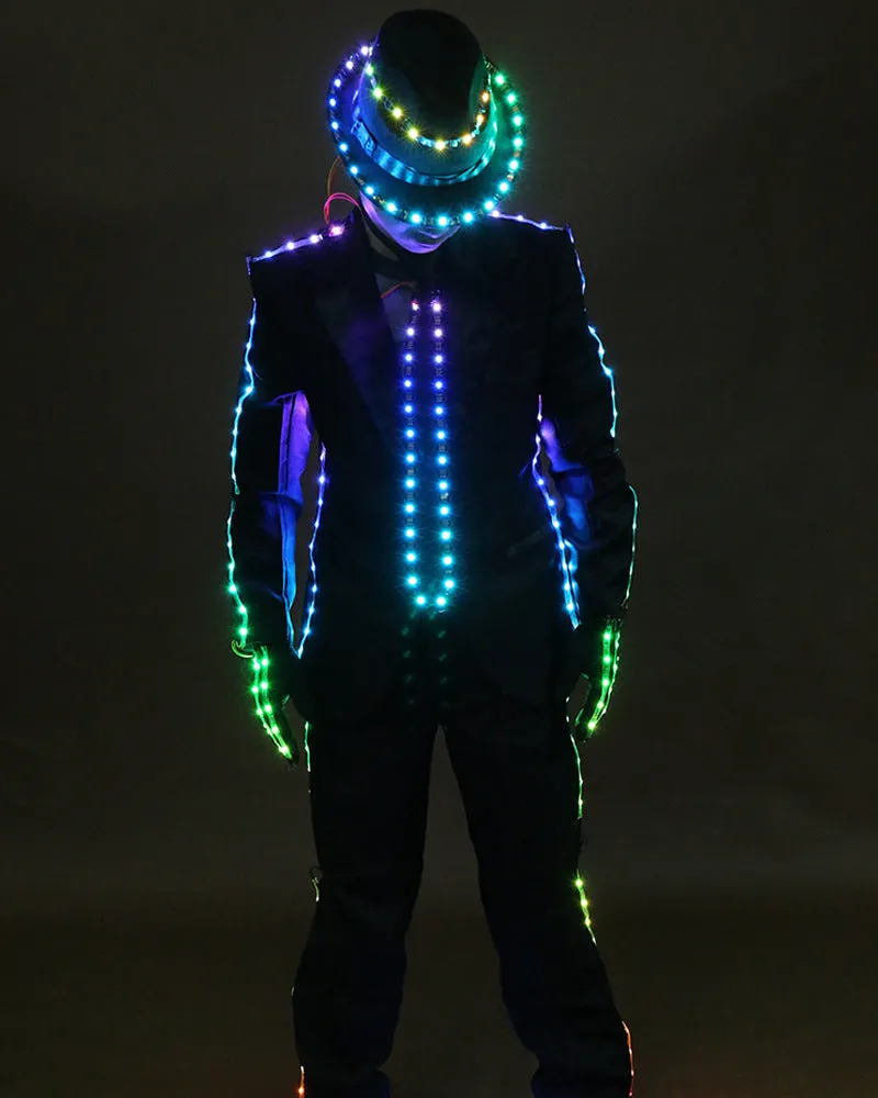 Rainbow LED Digital Remote Control Glowing Costume