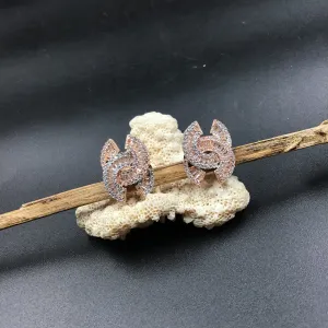 Rose Gold Zircon/AD Earring 15970-3117