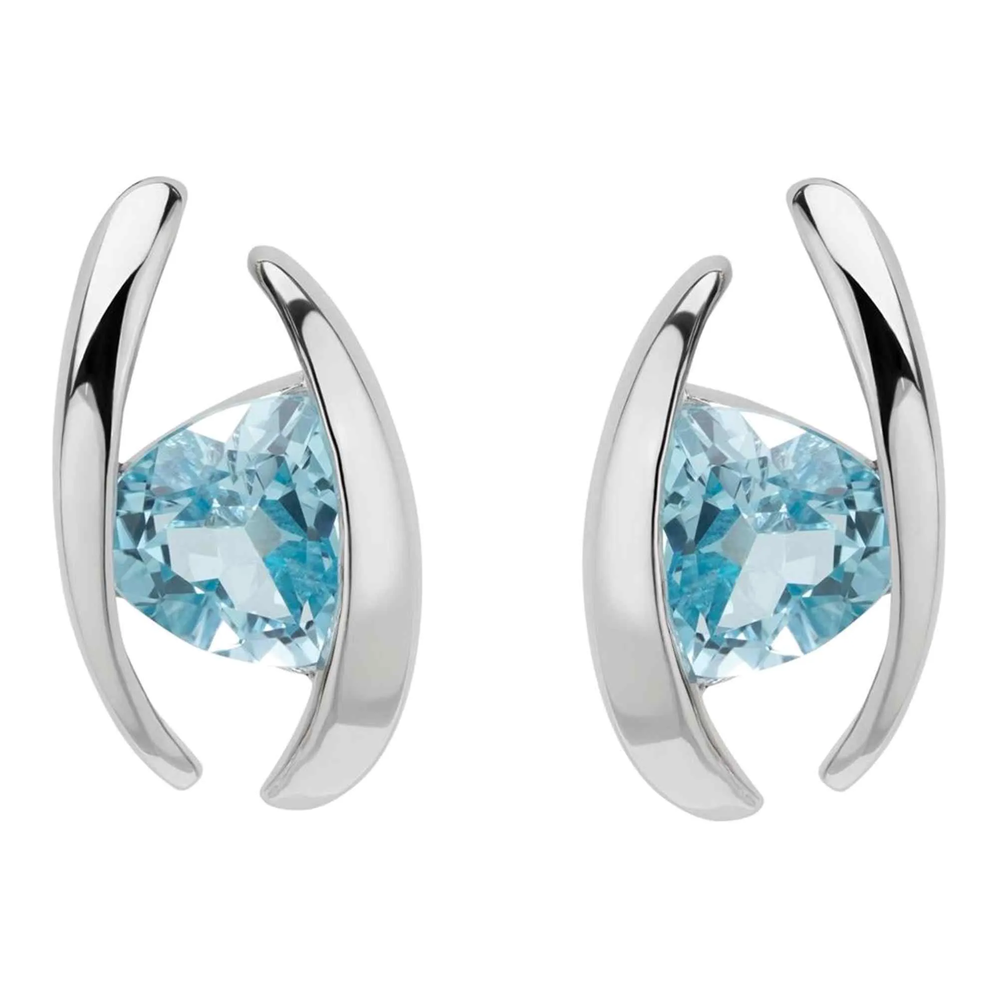 Unique & Co ME-938BT Sterling Silver Stud Earrings