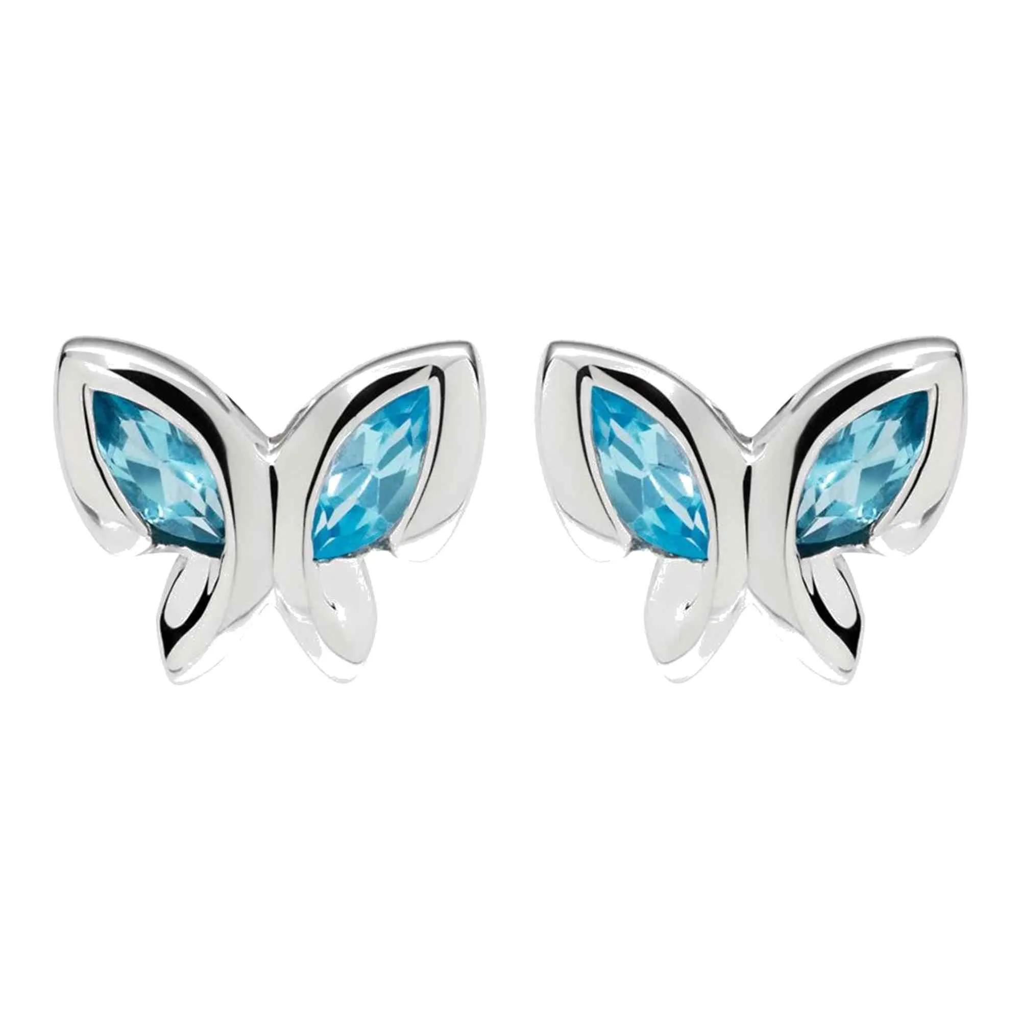 Unique & Co ME-950BT Sterling Silver Stud Earrings